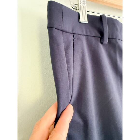 J.Crew Factory | NWT Slim-fit Full-length Trouser Pant For Women Navy | Sz P12 - Picture 4 of 10